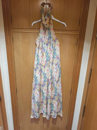 Vestido Zara Largo Estampado Talla XXL