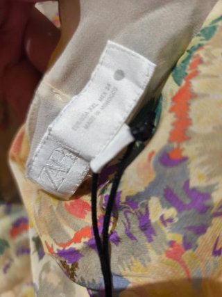 Vestido Zara Largo Estampado Talla XXL