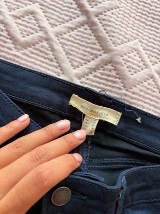 Calças Skinny Springfield Azuis