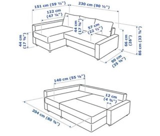 SOFA CAMA FRIHETEN IKEA