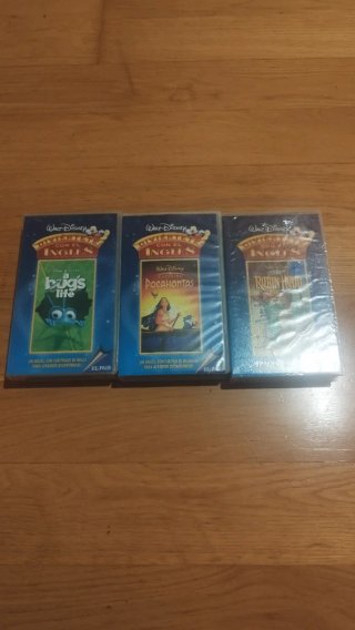 Películas Disney VHS: Aprende Inglés