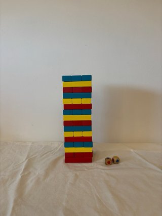 Juego de Torre de Colores de Madera (Jenga)