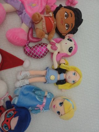 Set 11 bambole peluche collezione