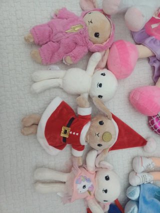 Set 11 bambole peluche collezione