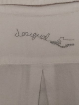Camisa Desigual Blanca con Estampado 100% algodón