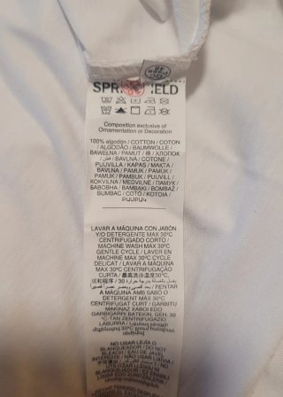 Camiseta Springfield manga larga blanca Talla XS