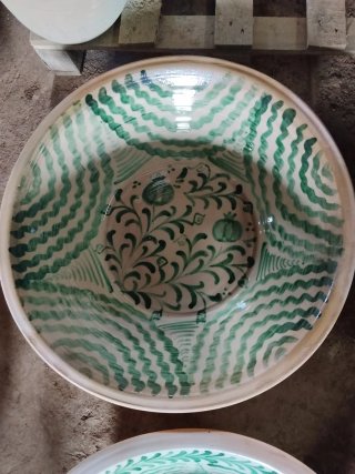 Lebrillo Fajalauza Verde 60 cm