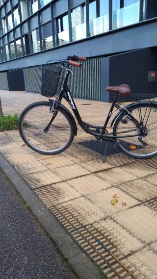 Bicicleta paseo mujer negra
