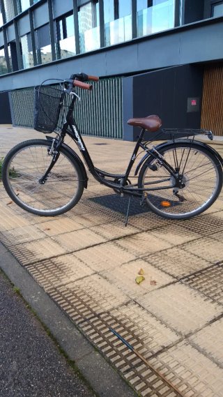 Bicicleta paseo mujer negra