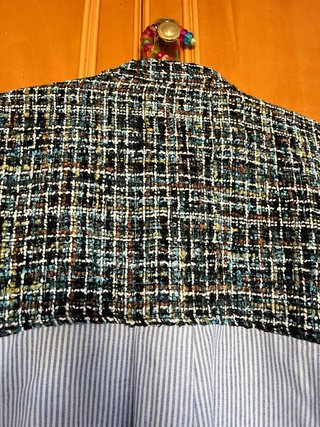 Camisa Zara Basic Tweed Rayas