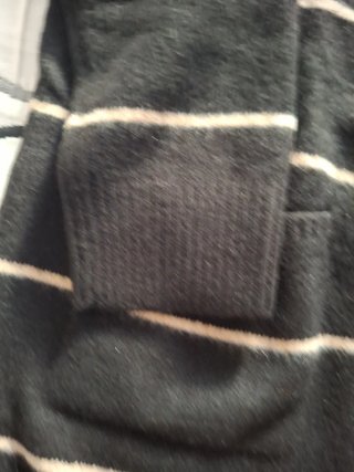 Chaqueta larga a rayas