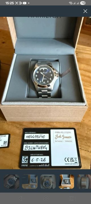 Reloj Hamilton Khaki Field King Automático Daydate