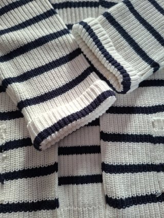 Chaqueta de punto a rayas