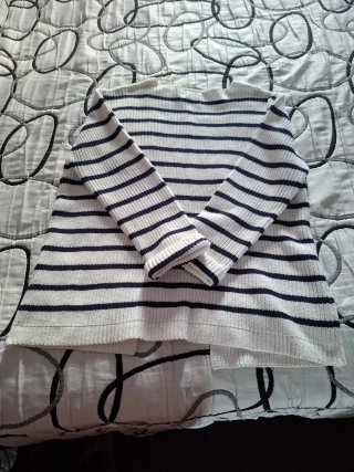 Chaqueta de punto a rayas
