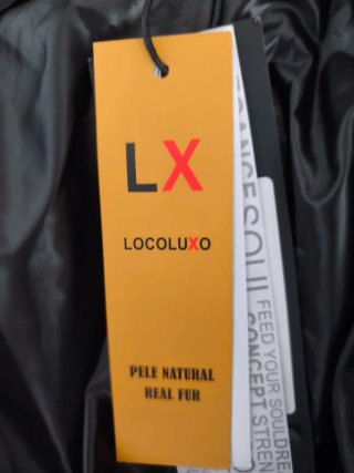 Plumífero Locoluxo capucha pelo marrón