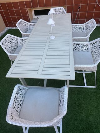6 Sillas Kettal Maia Blancas con Cojines