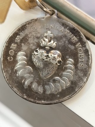 Antigua Medalla Religiosa de Plata Hijas de María