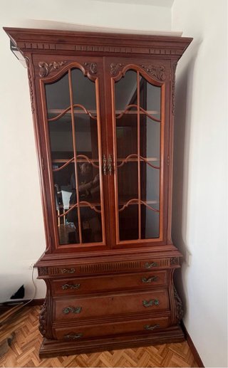 Vitrina Antigua Caoba