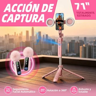 Kit Vlogging Trípode Seguimiento Facial