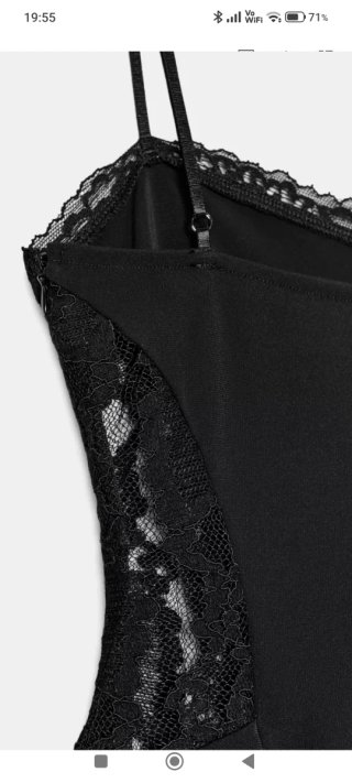 Vestido corto Zara encaje negro