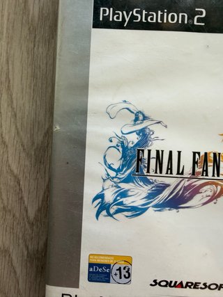 Final Fantasy X PS2 Caja y Manuales NO DISCO