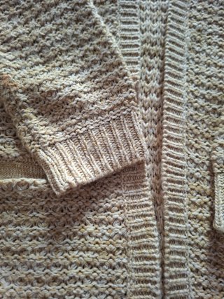 Chaqueta beige sin botones Talla s