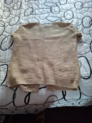 Chaqueta beige sin botones Talla s