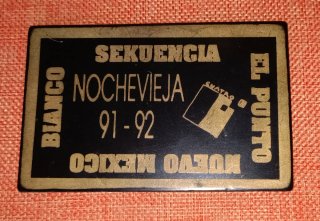 Discoteca Nochevieja 91-92 Alicante(Plastico Duro)