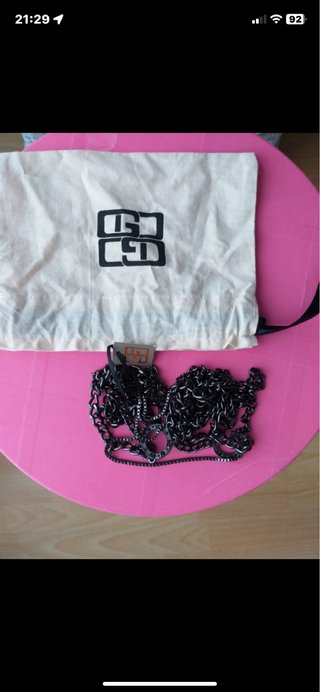 Collar de cadena negro