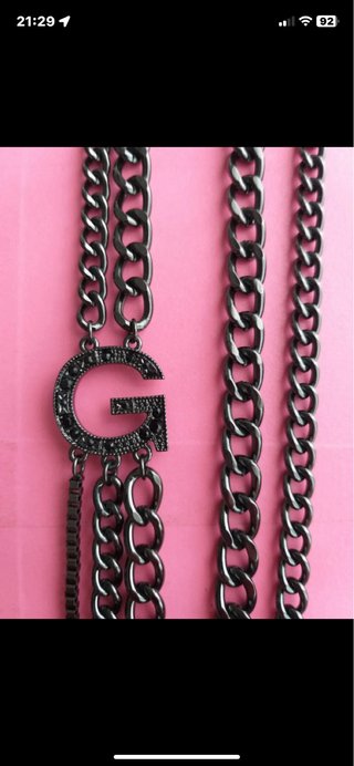 Collar de cadena negro