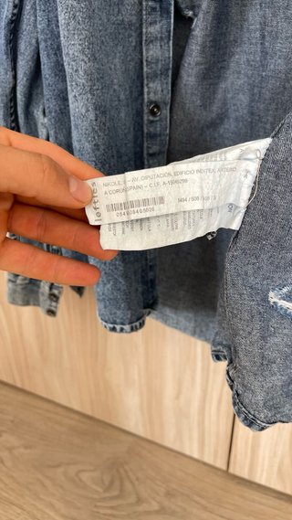 Camisa LFTDNM Denim Bordada Grúas Vintage
