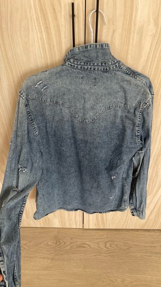 Camisa LFTDNM Denim Bordada Grúas Vintage