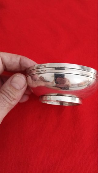 Pequeño cuenco de plata antiguo Eugène Potfer