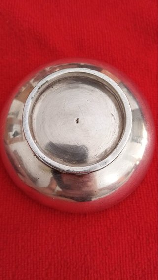 Pequeño cuenco de plata antiguo Eugène Potfer