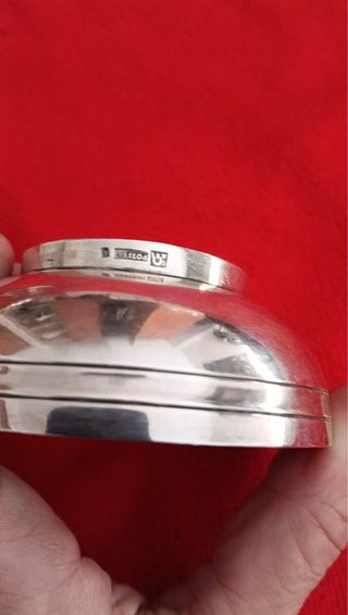 Pequeño cuenco de plata antiguo Eugène Potfer