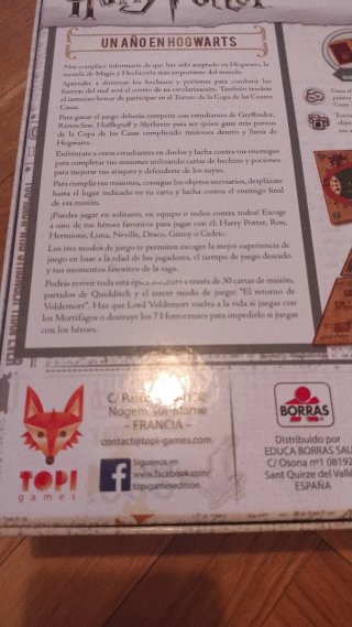 Juego de mesa Harry Potter Un año en Hogwarts
