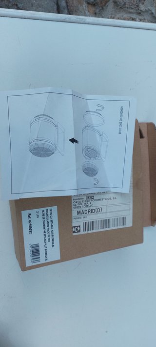 Filtros de carbón para extractor de recirculación.