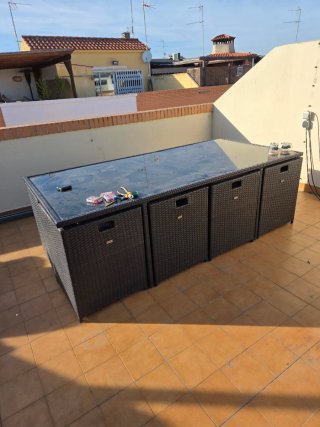 Mesa de jardín para 12 personas