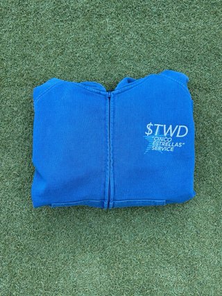 Chaqueta P&B Azul con Cremallera