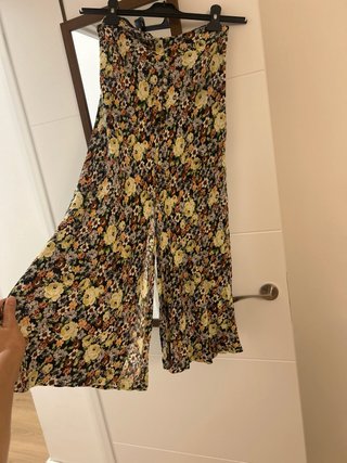 Falda larga floral