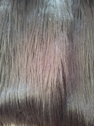 Elegante abrigo tweed y pelo