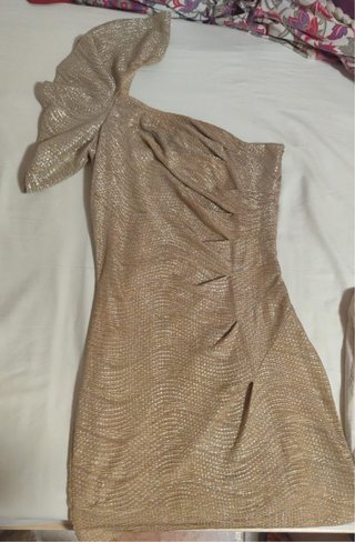 Vestido fiesta Blanco Talla S