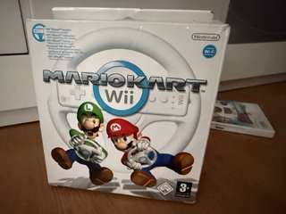 Nintendo Wii Bianca + Volante Mario Kart + Giochi