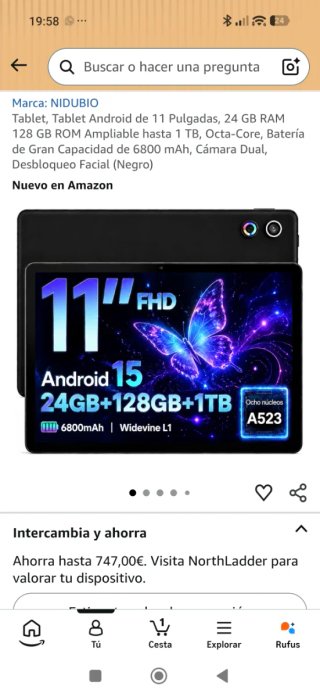 Tablet AUMI Dynamic Halo 11 Android 15