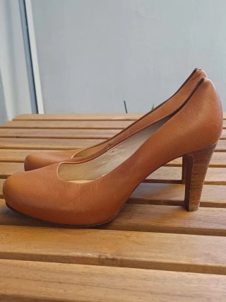 Zapatos de salón piel tacón alto Corte Inglés 39