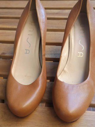Zapatos de salón piel tacón alto Corte Inglés 39
