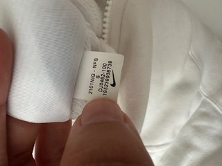Chaqueta Nike Swoosh Blanca y azul