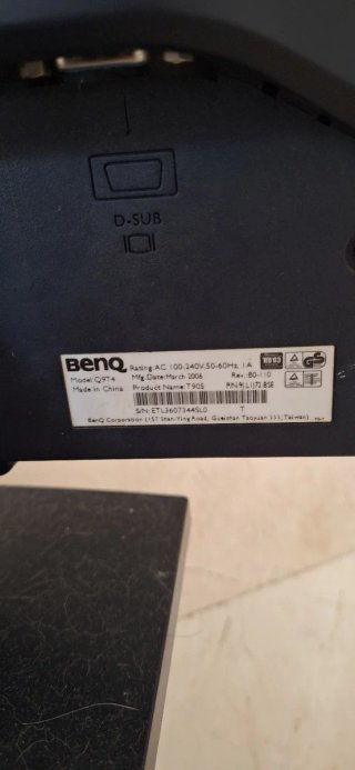 Monitor Benq Q9T4 Plata/Negro 19 pulgadas