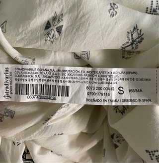 Blusa Stradivarius Estampada Talla S