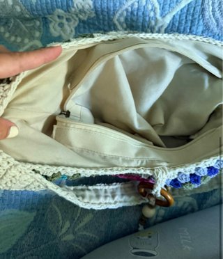 Bolso de ganchillo multicolor verano